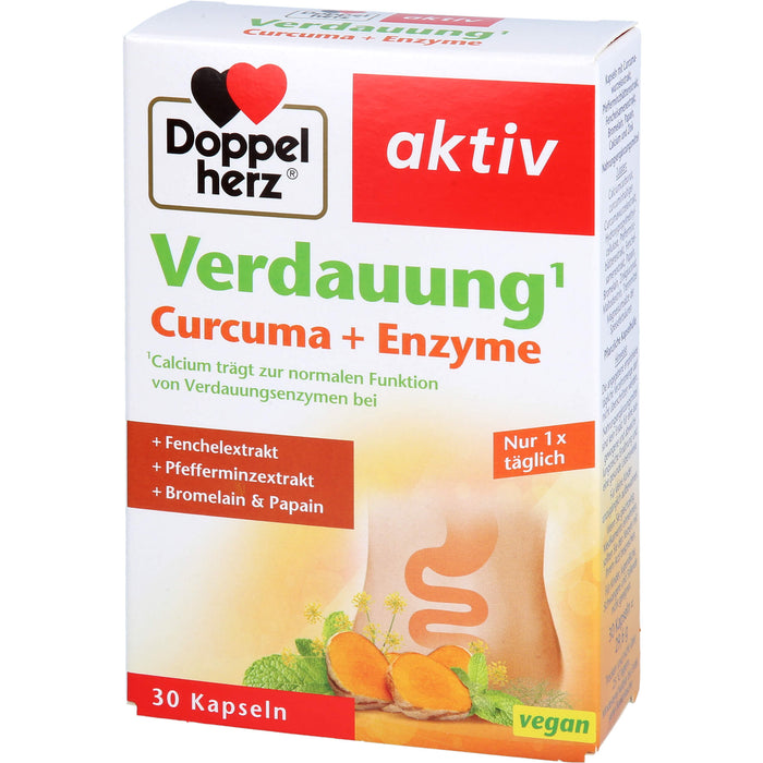 Doppelherz Verdauung Curcuma + Enzyme, 30 St KAP