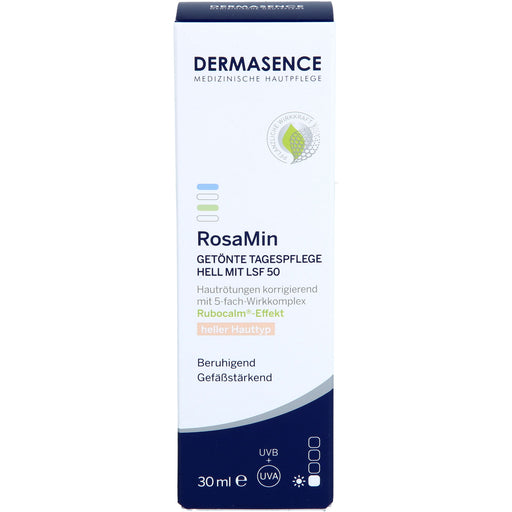 DERMASENCE RosaMin getönte Tagespflege hell mit LSF 50 Hautrötungen korrigierend, 30 ml Creme