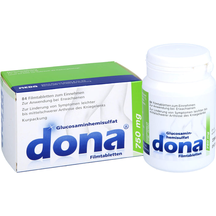 dona 750 mg Tabletten bei Arthrose des Kniegelenks, 84 St. Tabletten