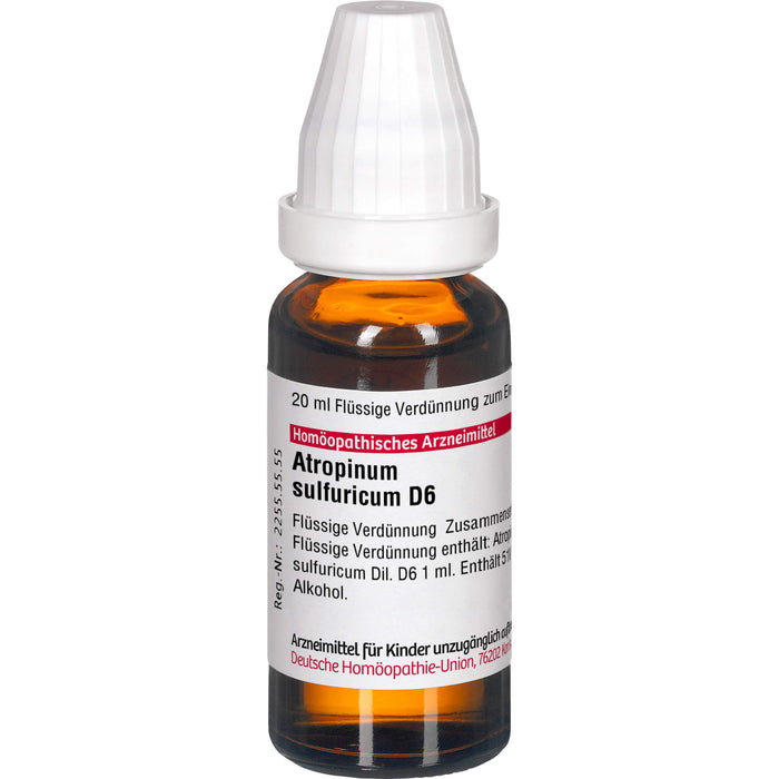 Atropinum sulfuricum D6 DHU Dilution, 20 ml Solution