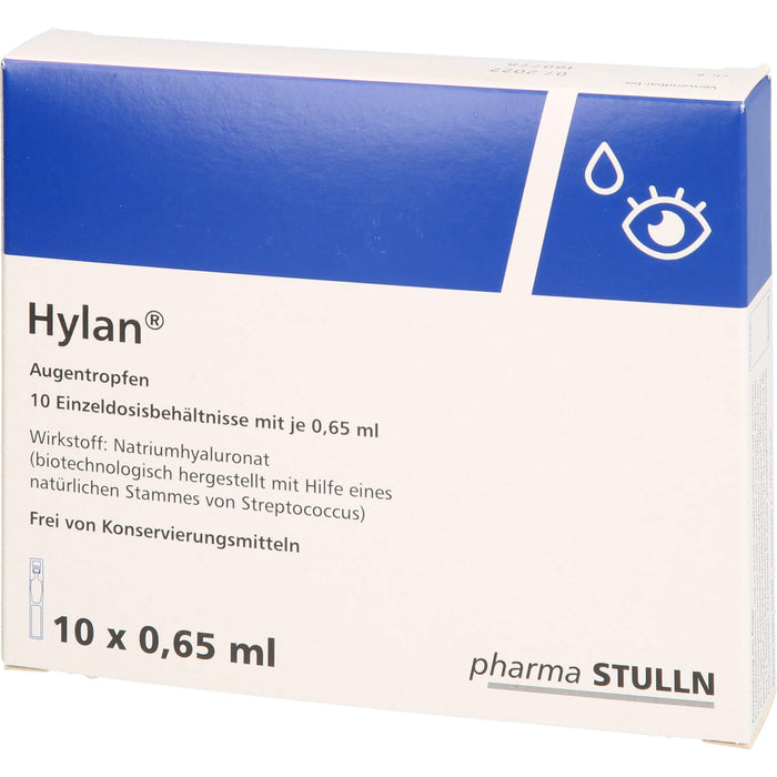 Hylan Augentropfen, 10 pc Solution