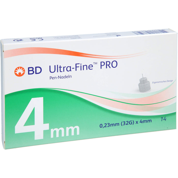 BD Ultra-Fine Pro 4 mm Pen-Nadel, 14 St. Packung