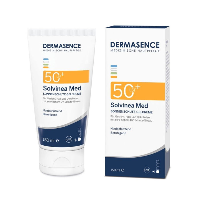 DERMASENCE Solvinea Med LSF 50+ Sonnenschutz-Gelcreme, 150 ml Creme