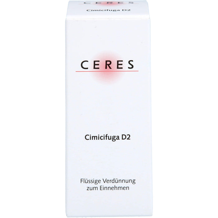 CERES Cimicifuga D2 Dil., 20 ml Lösung