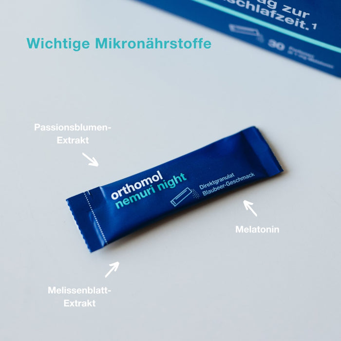 Orthomol Nemuri night (Direktgranulat), 30 St. Tagesportionen