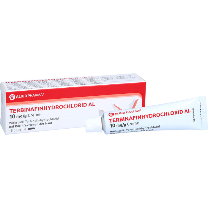 Terbinafinhydrochlorid AL 10 mg/g Creme zur Behandlung von Pilzen und Hefen auf der Haut, 15 g Cream