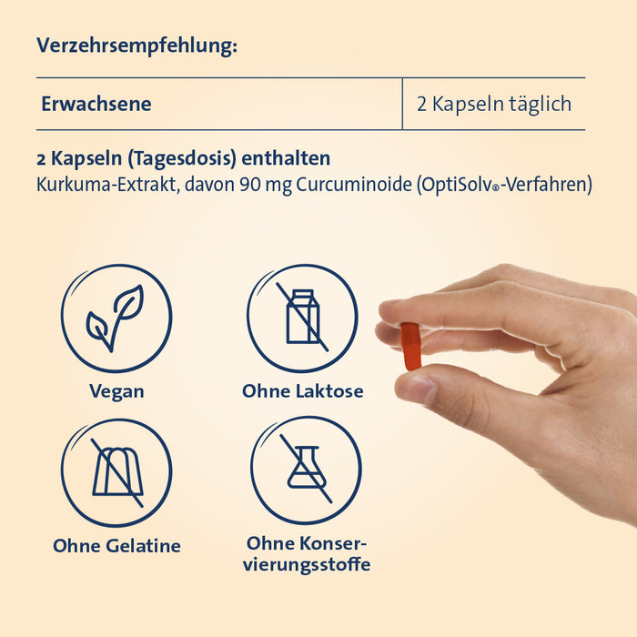 Curcumin Hevert OptiSolv Tabletten, 60 pcs. Tablets