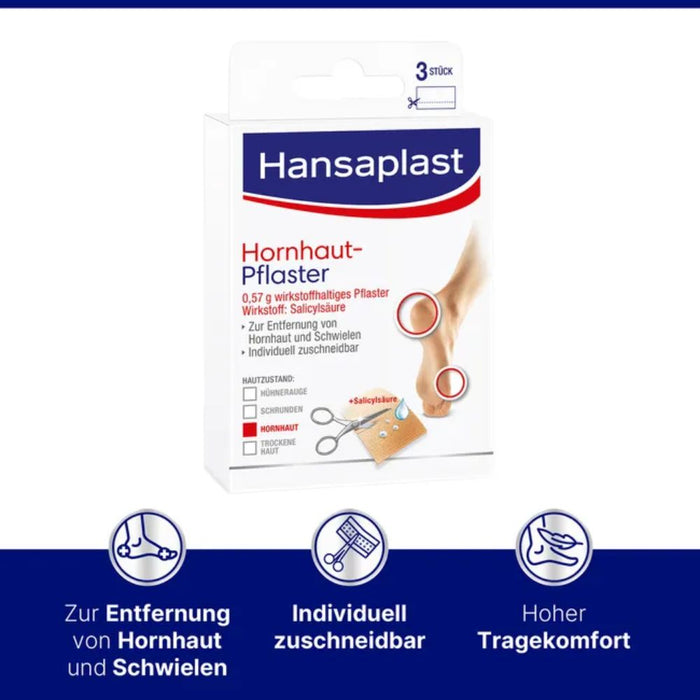 Hansaplast Hornhaut-Pflaster, 3 pc Pansement