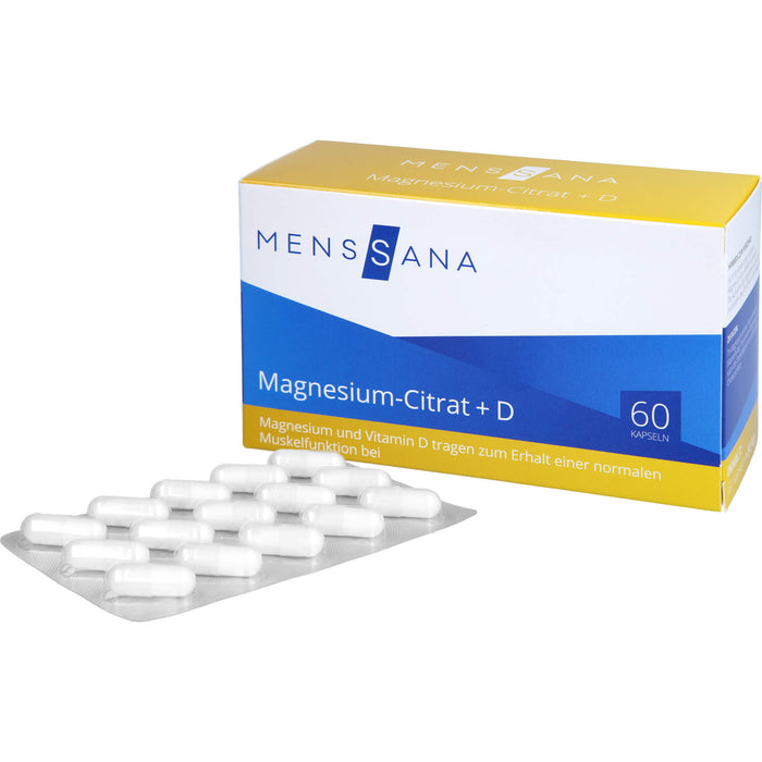 Magnesium-Citrat + D MensSana , 60 pc Capsules