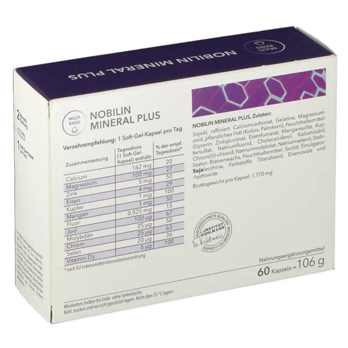 NOBILIN Mineral Plus Multi Basis Soft-Gel-Kapseln, 60 pcs. Capsules