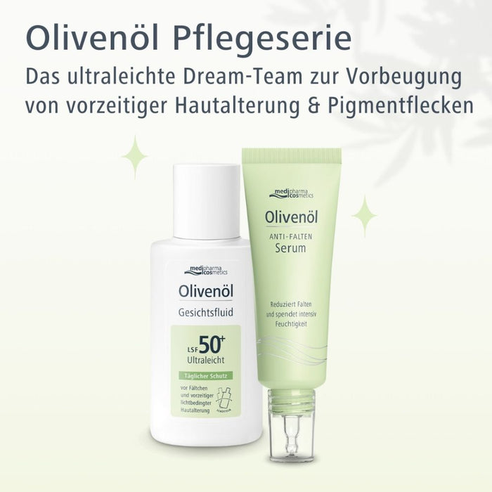 Medipharma Cosmetics Olivenöl Anti-Falten Serum reduziert Falten und spendet intensiv Feuchtigkeit, 30 ml Lösung