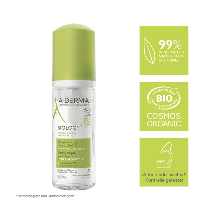 A-DERMA BIOLOGY Reinigungsschaum, 150 ml Foam