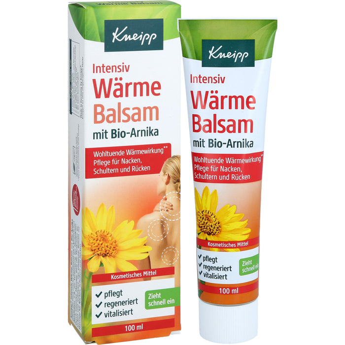 Kneipp Intensiv Wärmebalsam mit Bio-Arnika Pflege für Nacken, Rücken und Schultern, 100 ml Balm