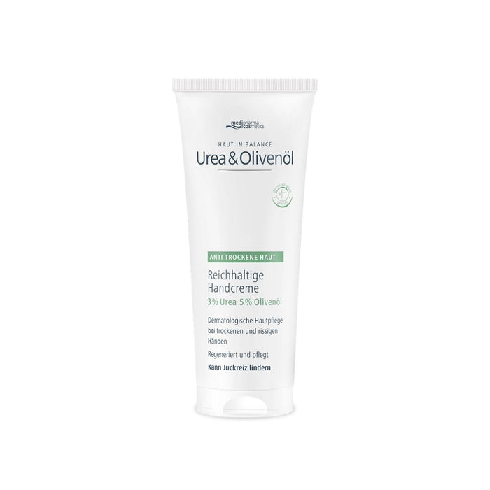medipharma cosmetics Haut in Balance Urea & Olivenöl reichhaltige Handcreme, 100 ml Creme