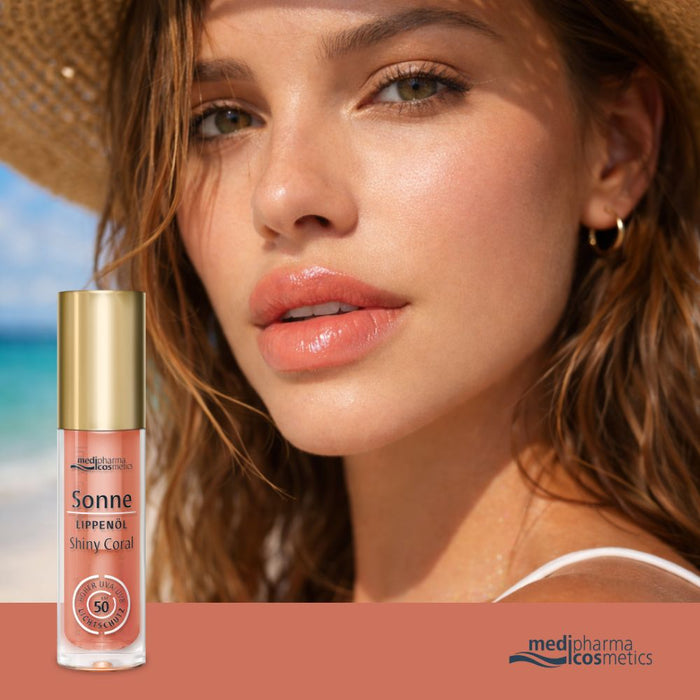 medipharma cosmetics Sonne Lippenöl Shiny Coral, 4 ml Oil