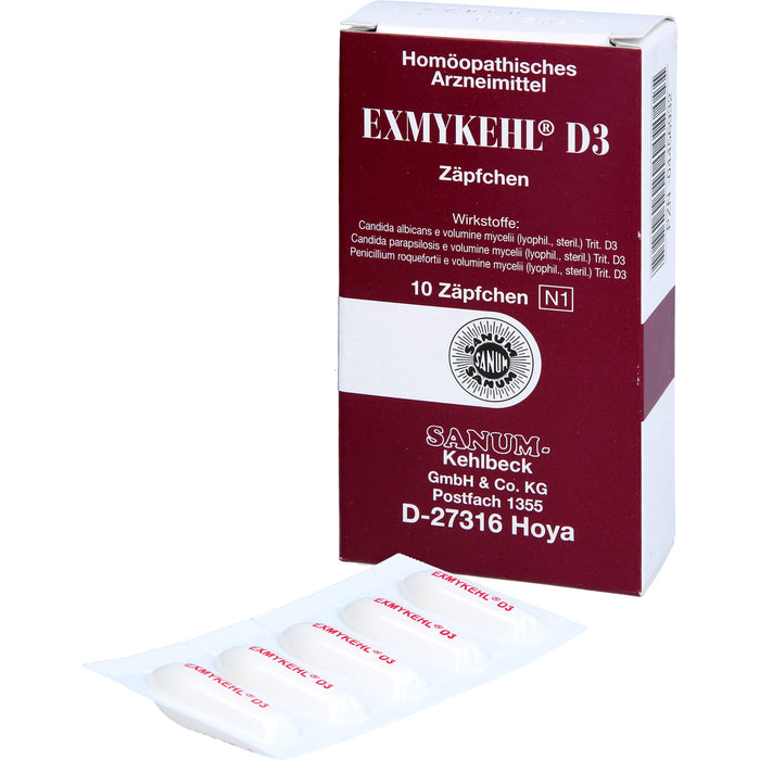 SANUM-KEHLBECK Exmykehl D3 Zäpfchen, 10 pc Suppositoires