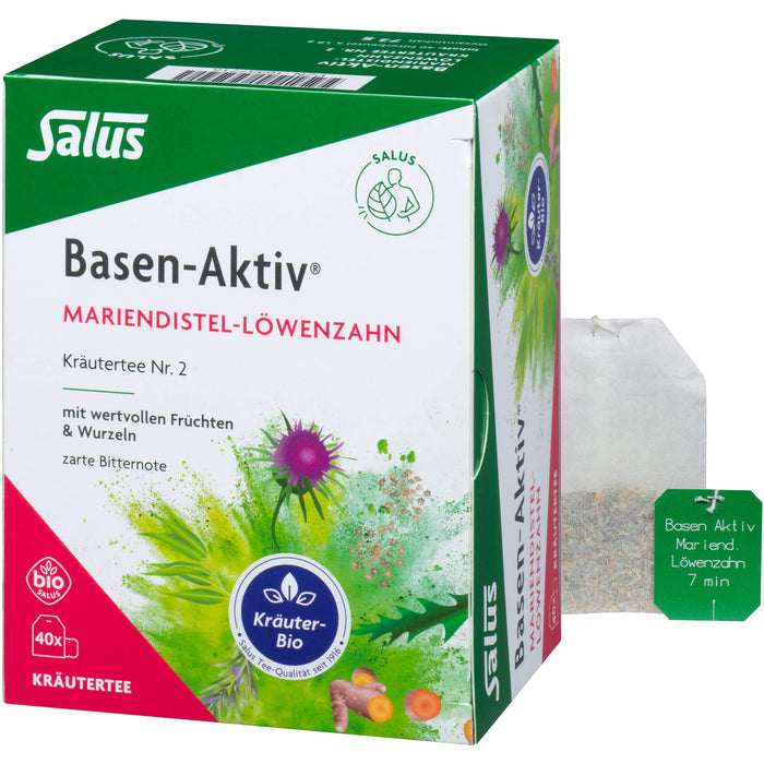 Salus Basen-Aktiv Tee Nr. 2 Mariendistel-Löwenzahn bio, 40 pc Sachets