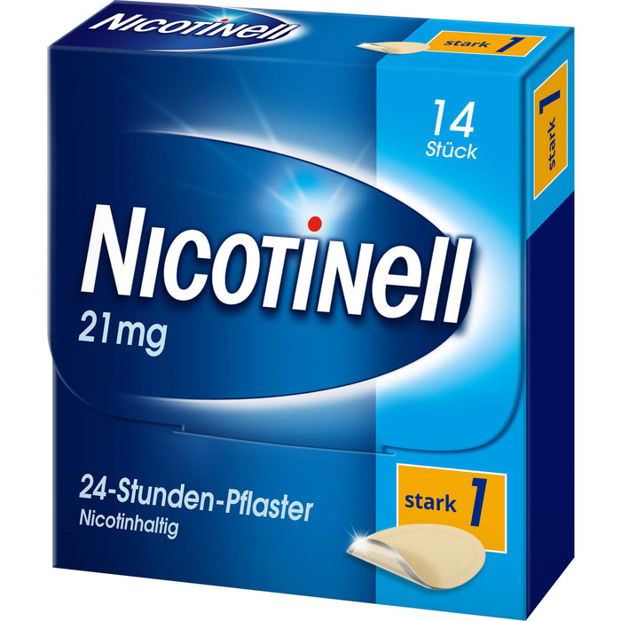 Nicotinell 21 mg/24-Stunden-Pflaster zur Unterstützung bei der Raucherentwöhnung, 14 pc Pansement