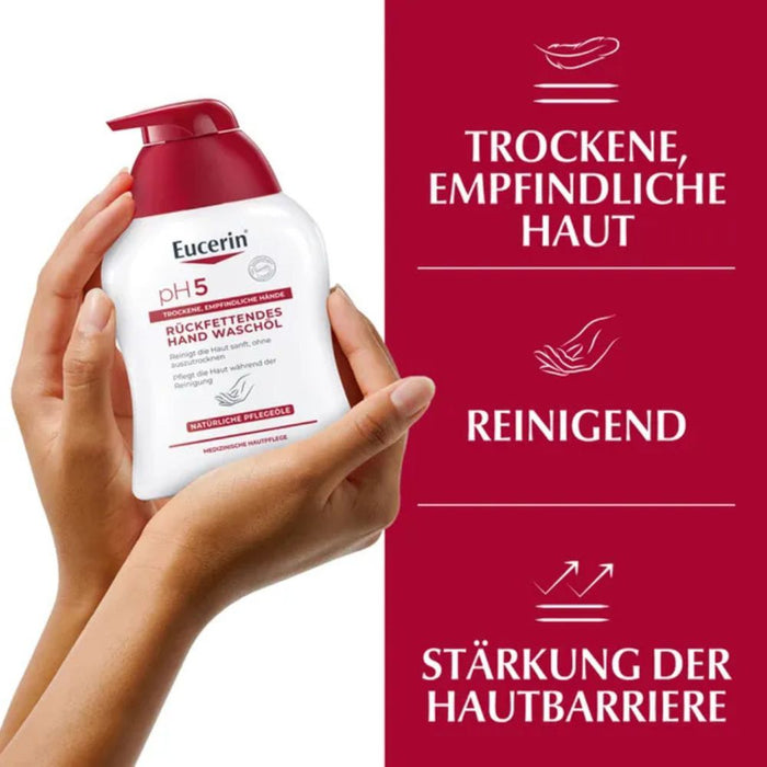 Eucerin pH5 Hand-Waschöl für empfindliche, trockene Haut, 250 ml Huile