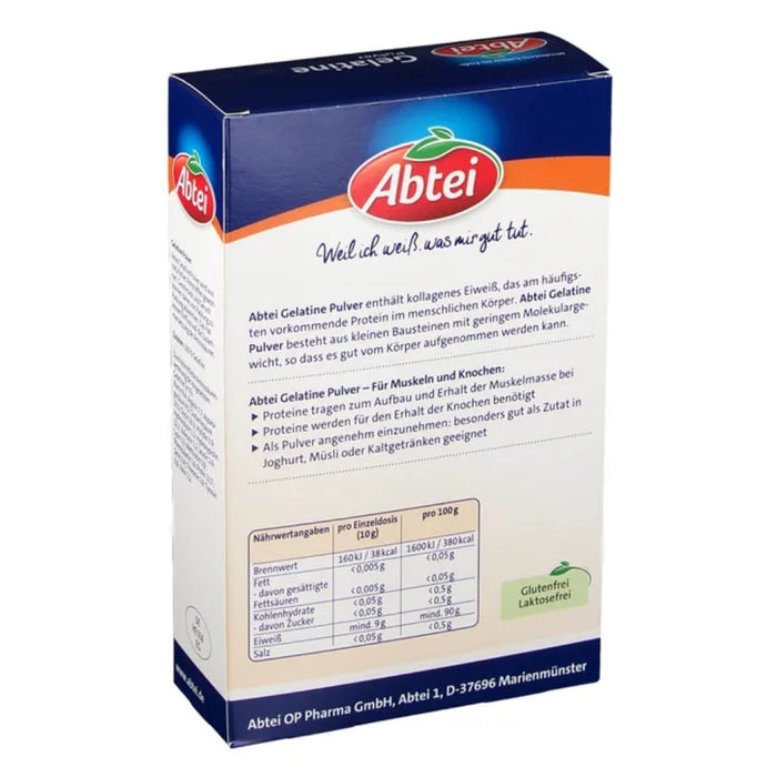 Abtei Gelatine Plus Pulver für Muskeln und Knochen, 250 g Poudre