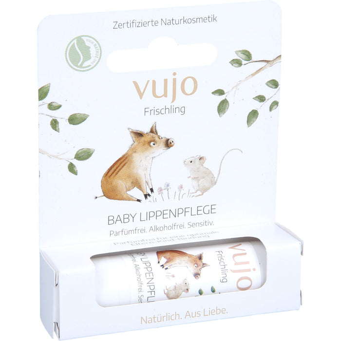 Vujo Frischling Baby Lippenpflege, 4.6 g Plume