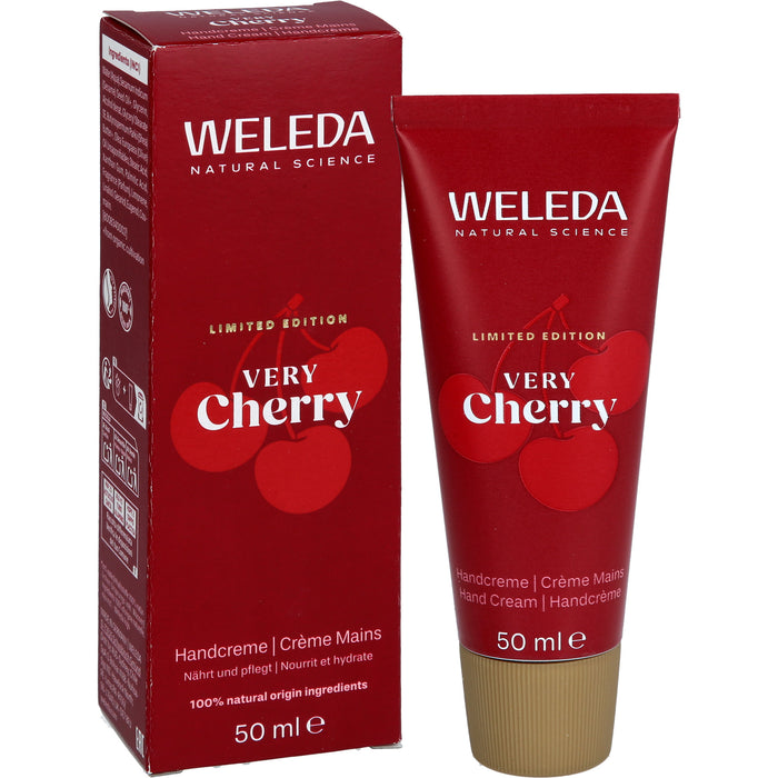 WELEDA Very Cherry Handcreme nährt und verwöhnt mit Kirschduft, 50 ml Cream