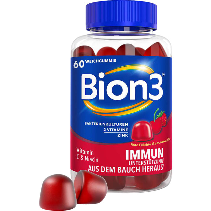 Bion3 Immun Weichgummis zur Immununterstützung, 60 St. Gummibären