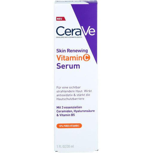 CeraVe Skin Renewing Vitamin C Serum für eine strahlendere Haut, 30 ml Gel