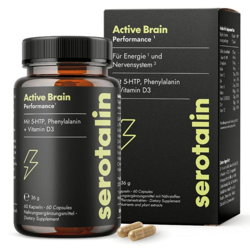 Serotalin Active Brain Performance Kapseln für Energie und Nervensystem, 60 St. Kapseln