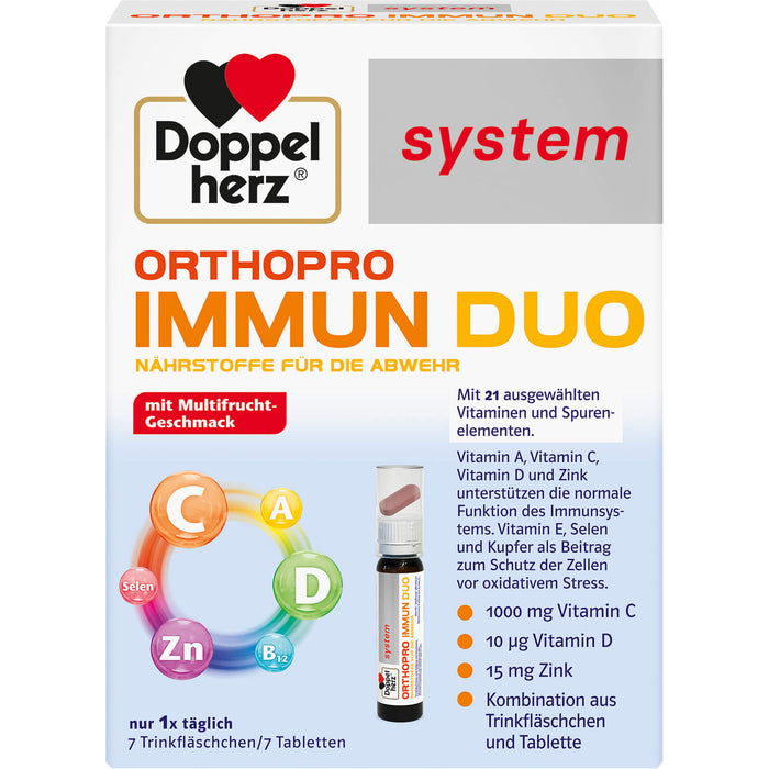Doppelherz system Orthopro Immun Duo Trinkfläschchen und Tabletten, 7 St. Packung