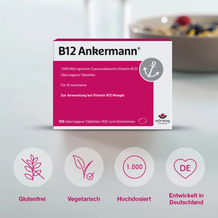 B12 Ankermann überzogene Tabletten, 100 pc Tablettes