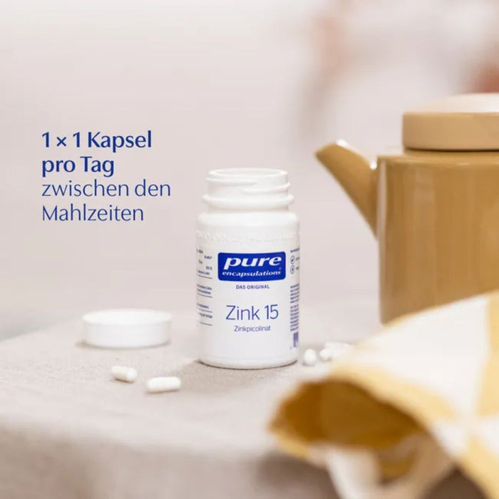 Pure Encapsulations Zink 15 Zinkpicolinat Kapseln, 30 pc Capsules