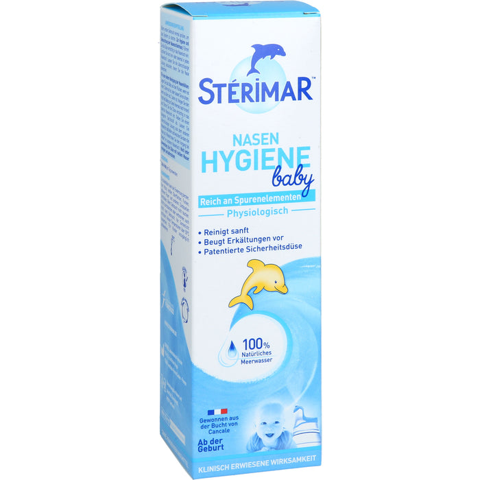 STERIMAR Nasenhygiene Baby 2 in 1 Nasenspray und Spülung zum Befeuchten der Nasenschleimhaut, 100 ml Solution