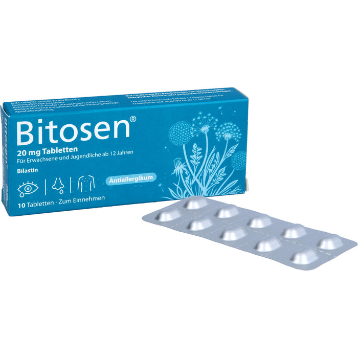 Bitosen 20 mg Tabletten bei Allergien, 10 pc Tablettes