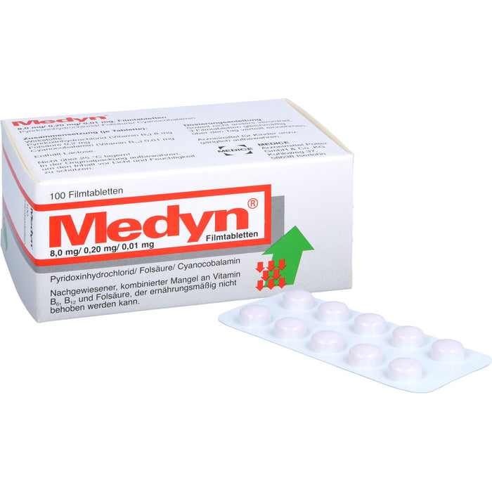 Medyn 8,0 mg/0,20 mg/0,01 mg, Filmtabletten, 100 pc Tablettes