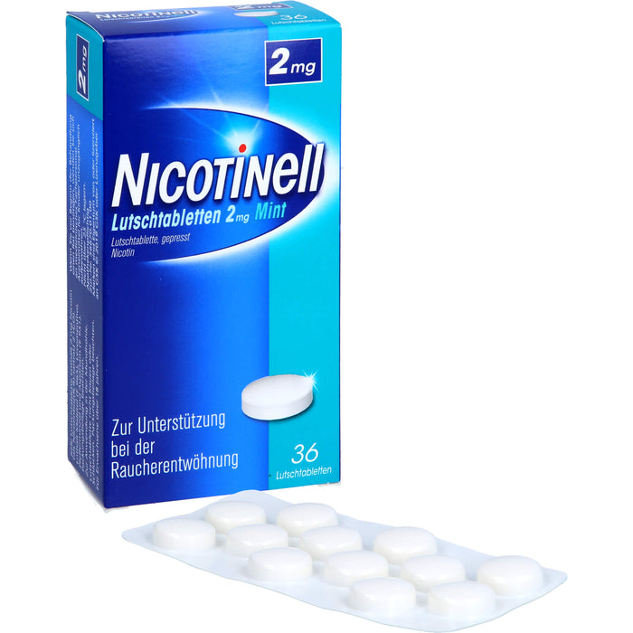 Nicotinell Lutschtabletten 2 mg Mint zur Raucherentwöhnung, 36 St. Tabletten