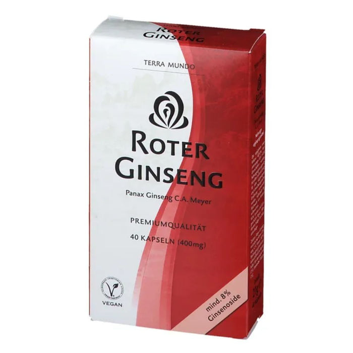 TERRA MUNDO Roter Ginseng 400 mg Kapseln, 40 St. Kapseln