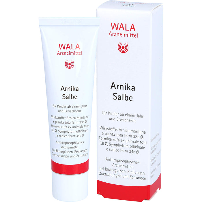 WALA Arnika Salbe bei Blutergüssen, Prellungen, Quetschungen und Prellungen, 30 g Salbe