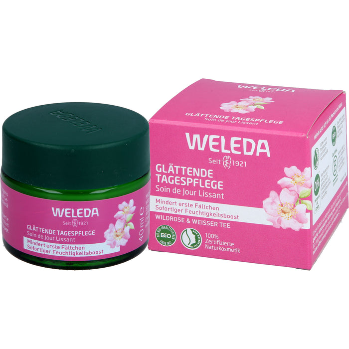 WELEDA glättende Tagespflege Wildrose & Weißer Tee mindert erste Fältchen, 40 ml Creme