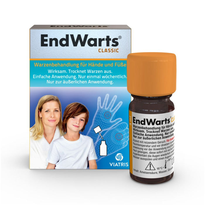 EndWarts classic Warzenbehandlung für Hände und Füße Lösung, 3 ml Lösung