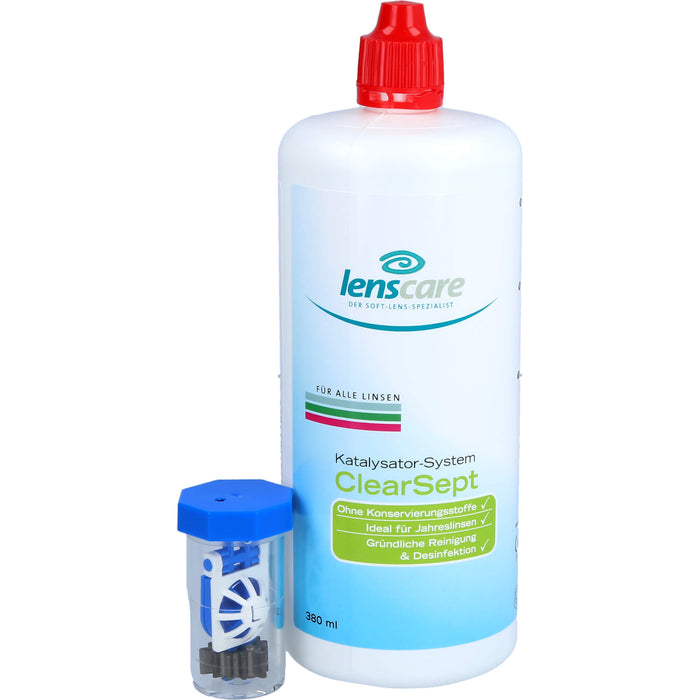 Lenscare ClearSept 380ml + Behälter, 1 pc Paquet combiné