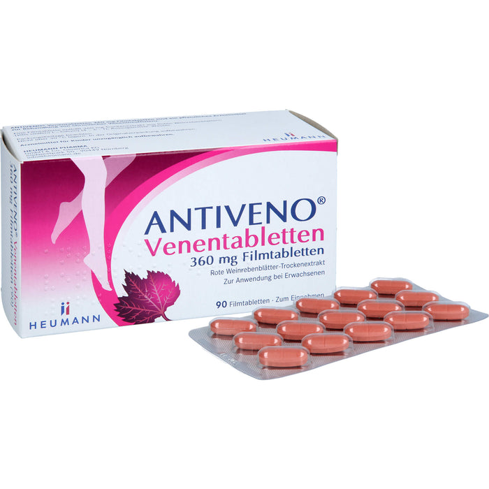 ANTIVENO Venentabletten 360 mg Filmtabletten, 90 pcs. Tablets