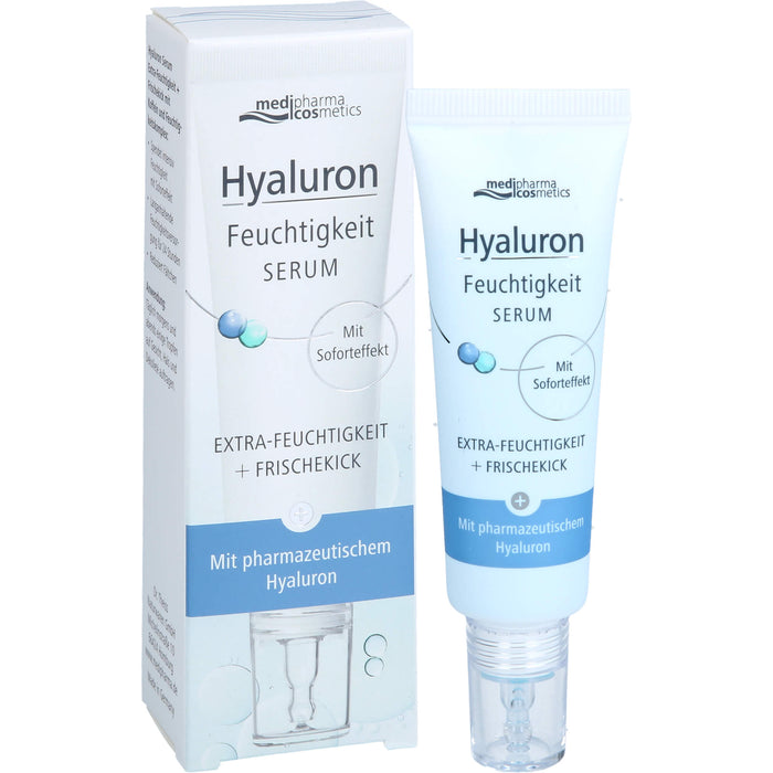 Medipharma Cosmetics Hyaluron Feuchtigkeit Serum Extra-Feuchtigkeit und Frischekick, 30 ml Gel