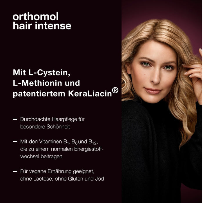 Orthomol Hair Intense - Mikronährstoffe für schönes Haar - mit Biotin, Kupfer und Zink, 90 St. Tagesportionen