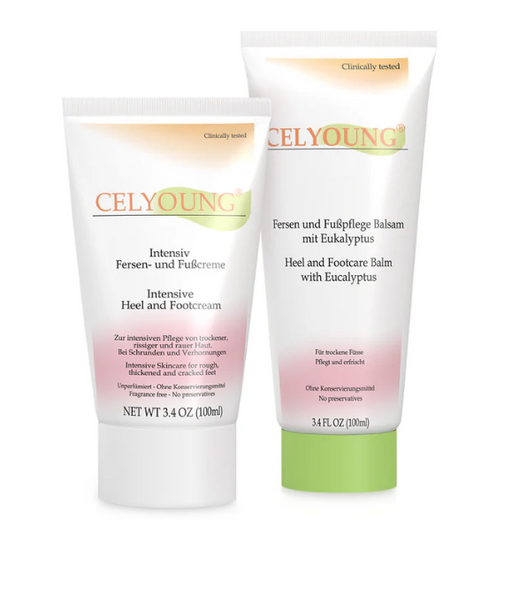 CELYOUNG Intensiv Fersen Fusscreme+Balsam 2x100ml, 1 St. Kombipackung