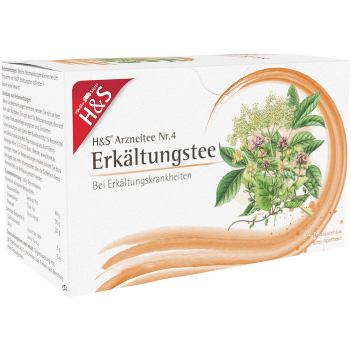 H&S Erkältungstee Arzneitee Nr. 4, 20 St. Filterbeutel