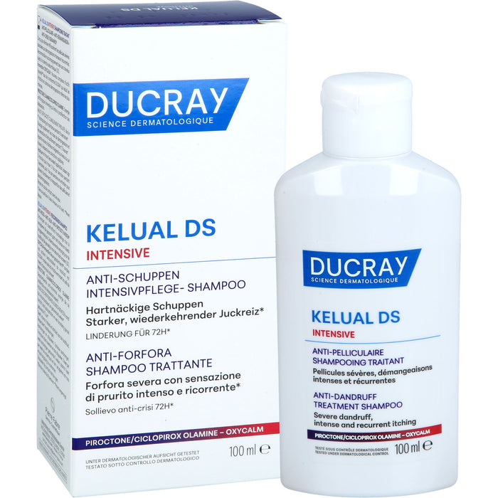 DUCRAY KELUAL DS Intensive Anti-Schuppen Intensivpflege-Shampoo, 100 ml Shampoo