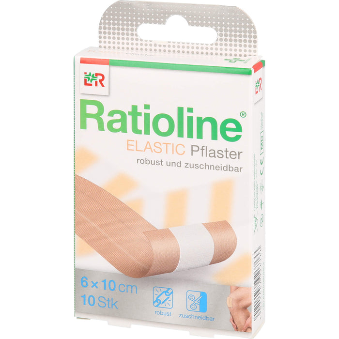 Ratioline elastic Pflaster 6 cm x 10 cm, 1 pc Pansements