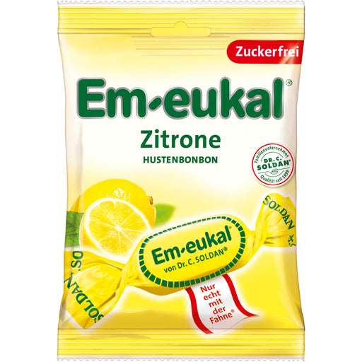 Em-eukal Zitrone Hustenbonbon zuckerfrei, 75 g Bonbons