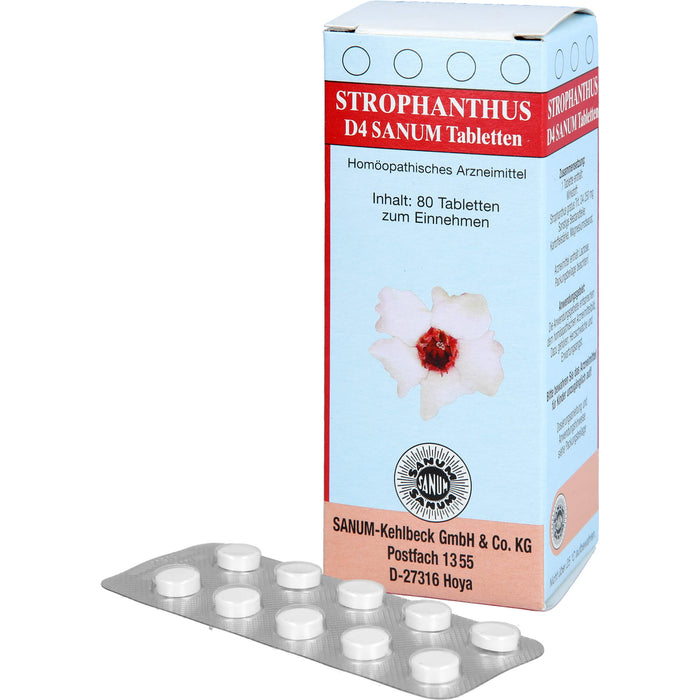 SANUM-KEHLBECK Strophanthus D4 Sanum Tabletten, 80 St. Tabletten